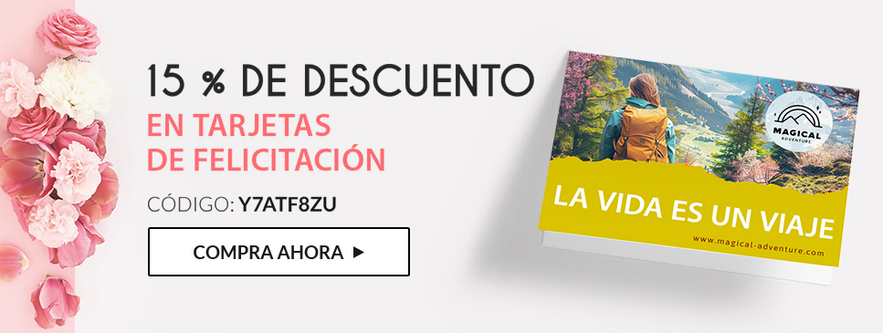 15 % de descuento en tarjetas de felicitación